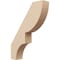 Ekena Millwork 3-inch W x 14-inch D x 18-inch H Ridgewood Rough Cedar Woodgrain TimberThane Knee Brace, Primed BRCUR03X14X18RIDRCPR - alternate 1